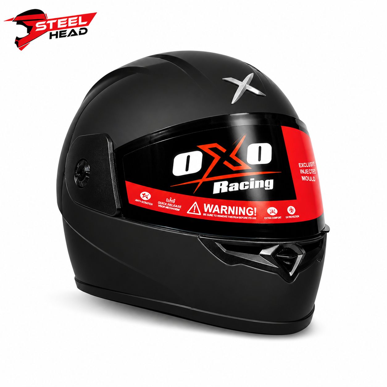 Oxo Racing Helmet - Black Matte