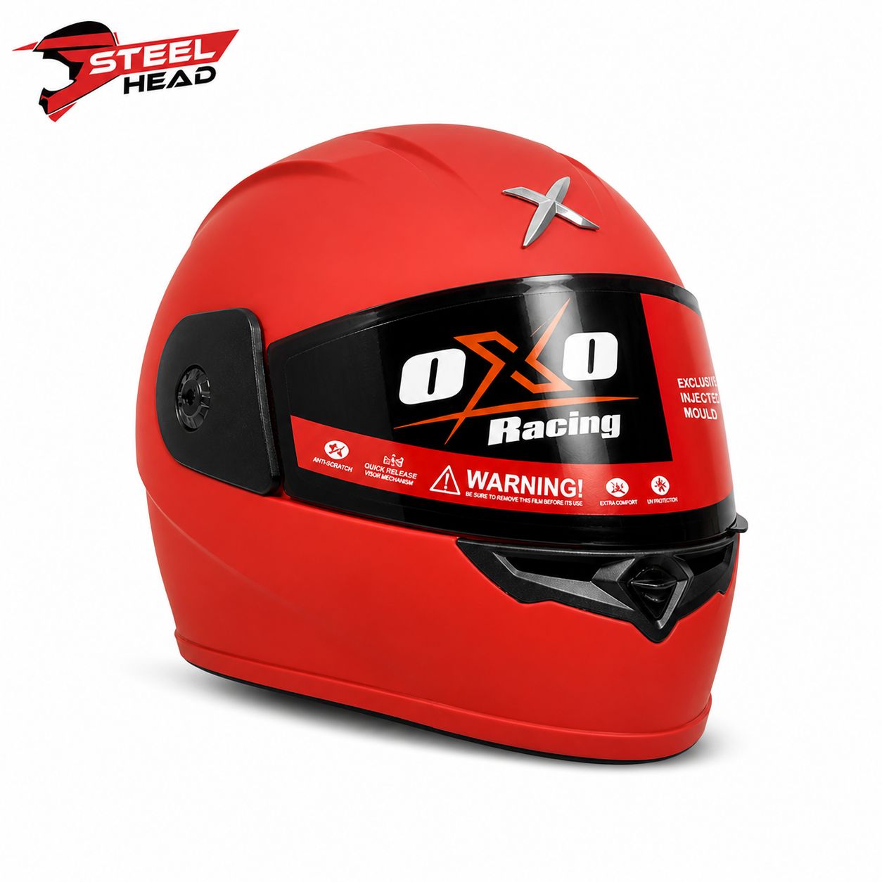 Oxo Racing Helmet - Red Matte