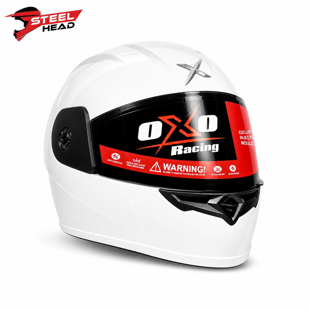 Oxo Racing Helmet - White