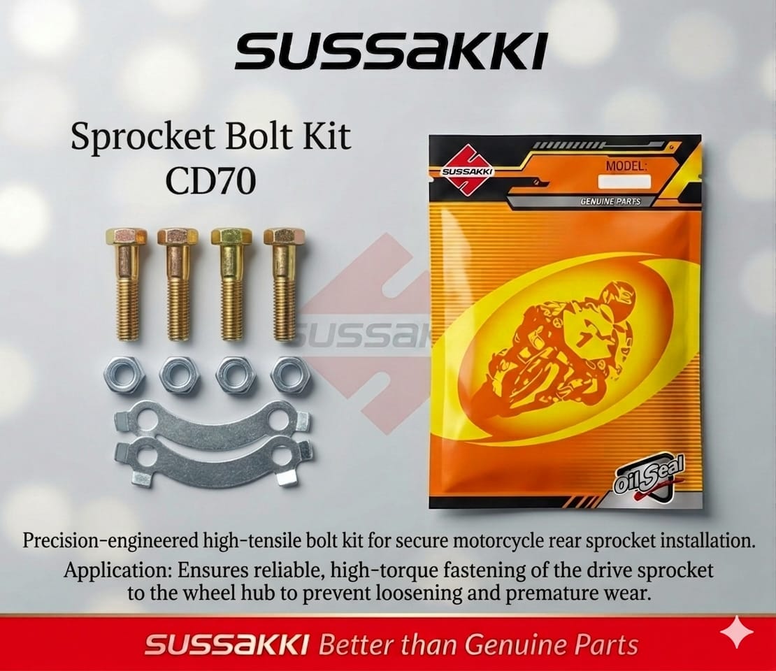 Sprocket Bolt Kit CD70 New Material SUSSAKKI