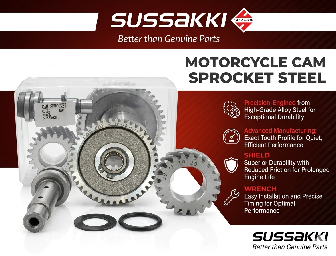Cam Sprocket Set Steel CG125 SUSSAKKI