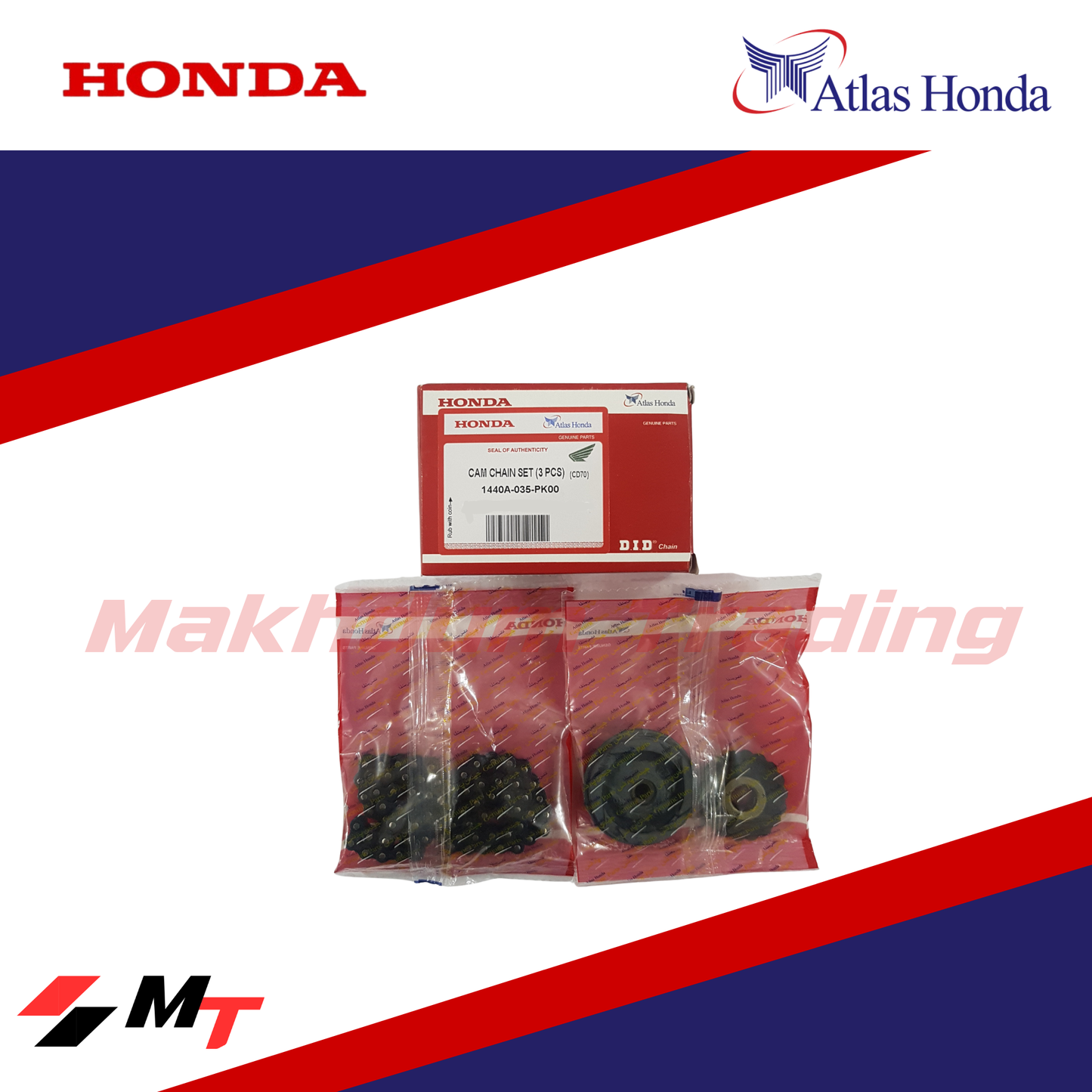 CAM CHAIN SET (3 PCS) - CD70