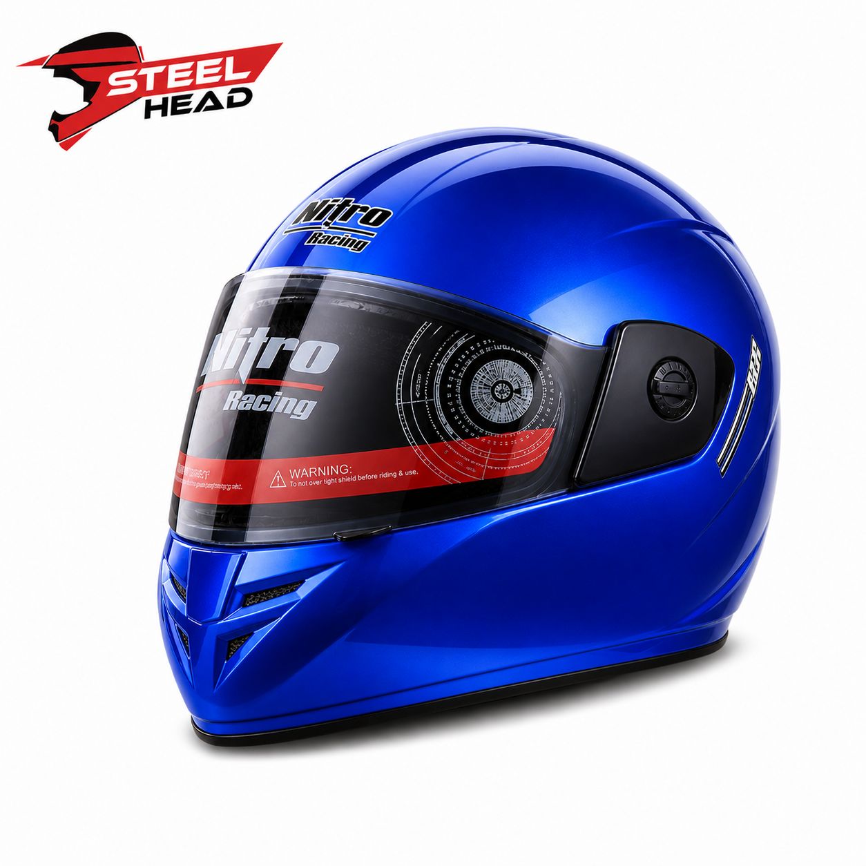 Nitro Racing Helmet - Blue Shine