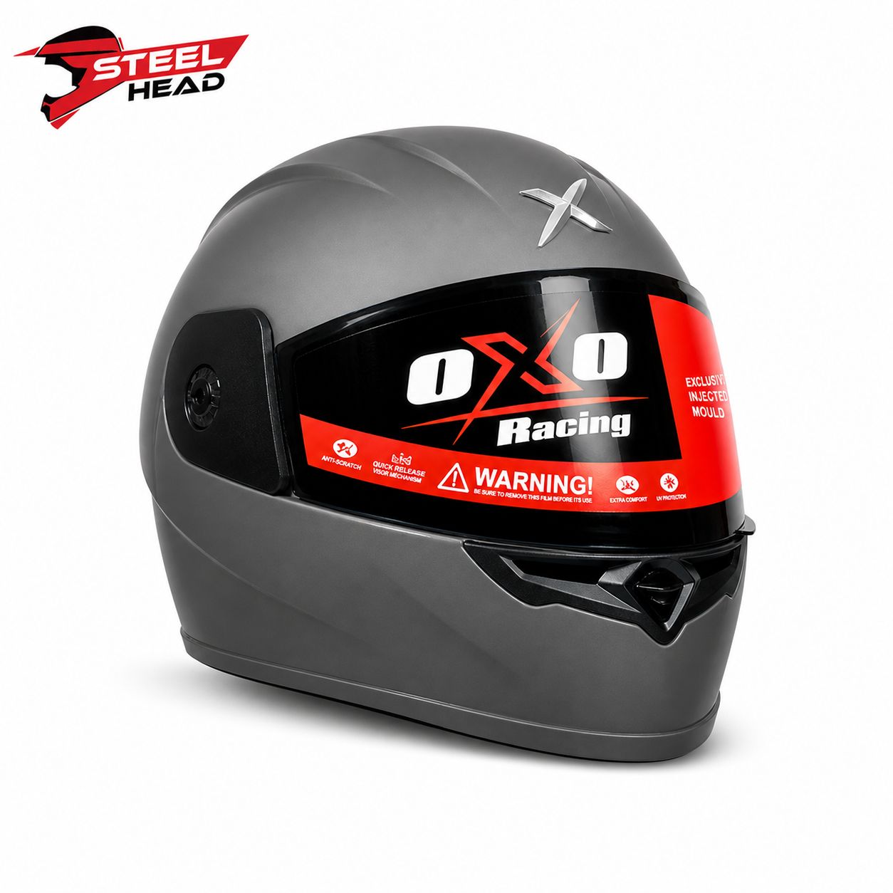 Oxo Racing Helmet - Grey