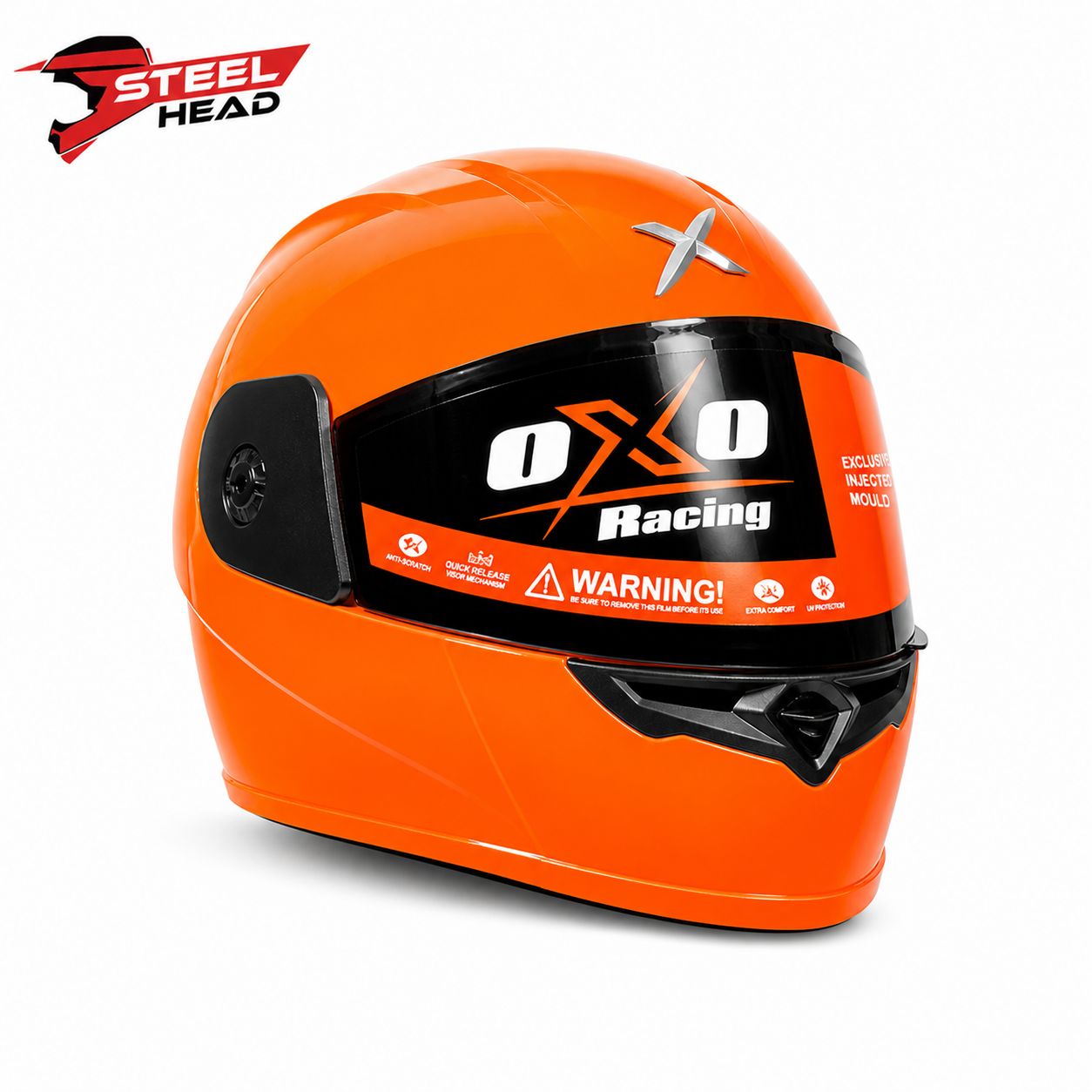 Oxo Racing Helmet - Orange Shine