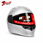Oxo Racing Helmet - Silver Shine