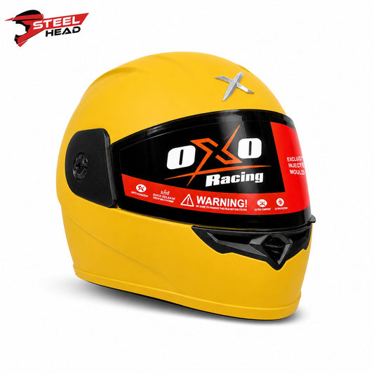Oxo Racing Helmet - Yellow Matte