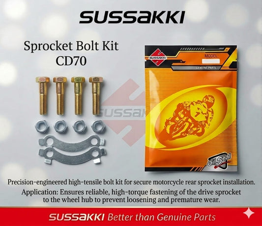 Sprocket Bolt Kit  CD70 New Material SUSSAKKI